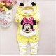 Minnie Mouse Yellow Polka Pants/Shorts & Hooded Jumper Set
